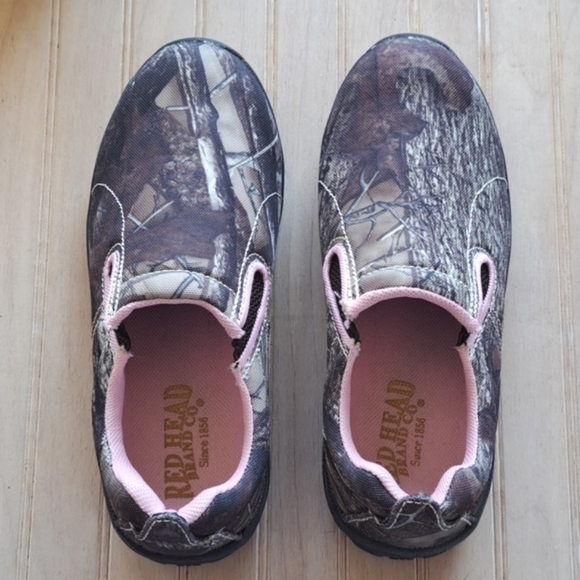 Redhead XTR Camo Pink Moc Slip-On Shoes for Ladies Comfort Durable Comfy - Picture 3 of 10
